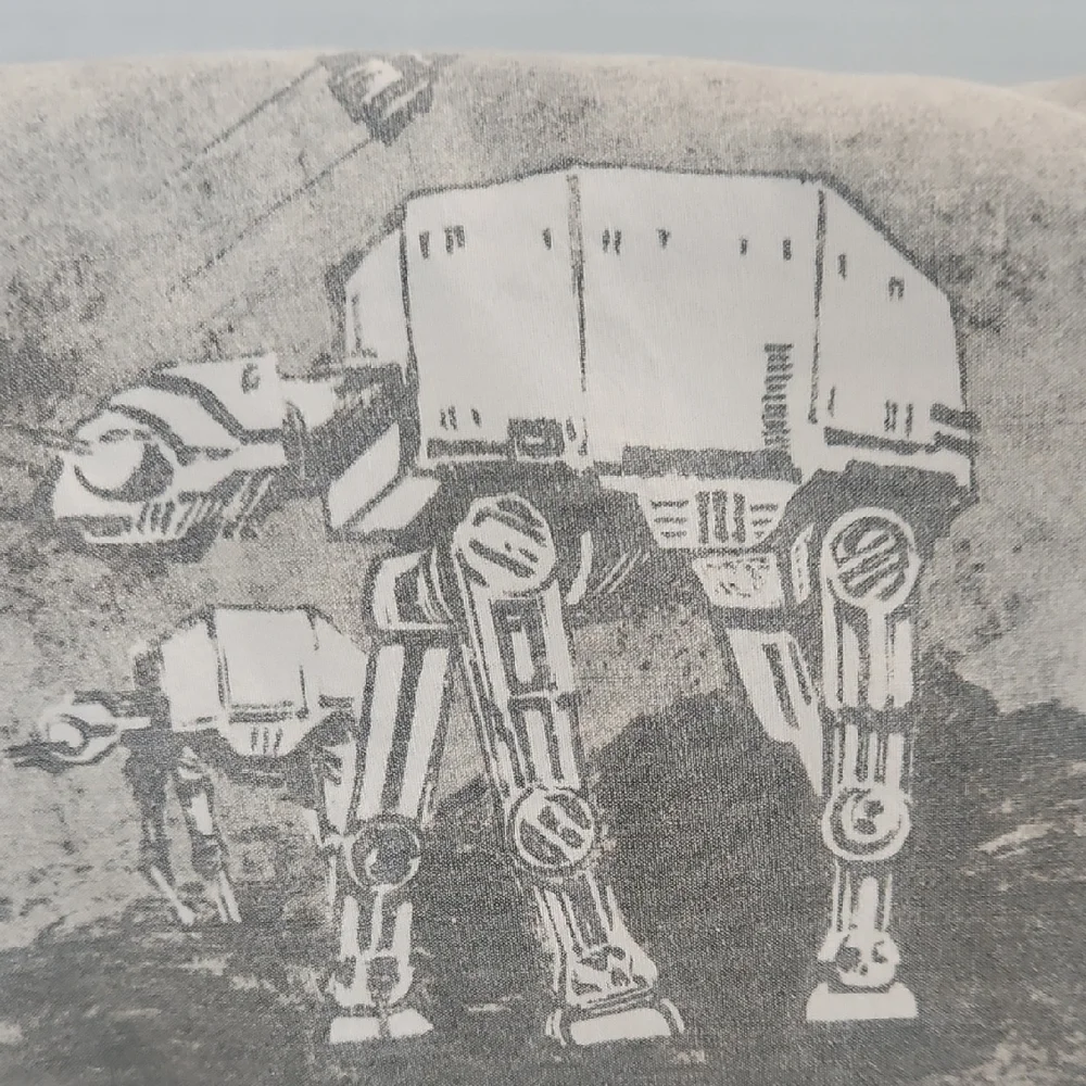 Pottery Barn Teen Star Wars Gray White Iconic Moments Queen Flat Sheet - Picture 2 of 9